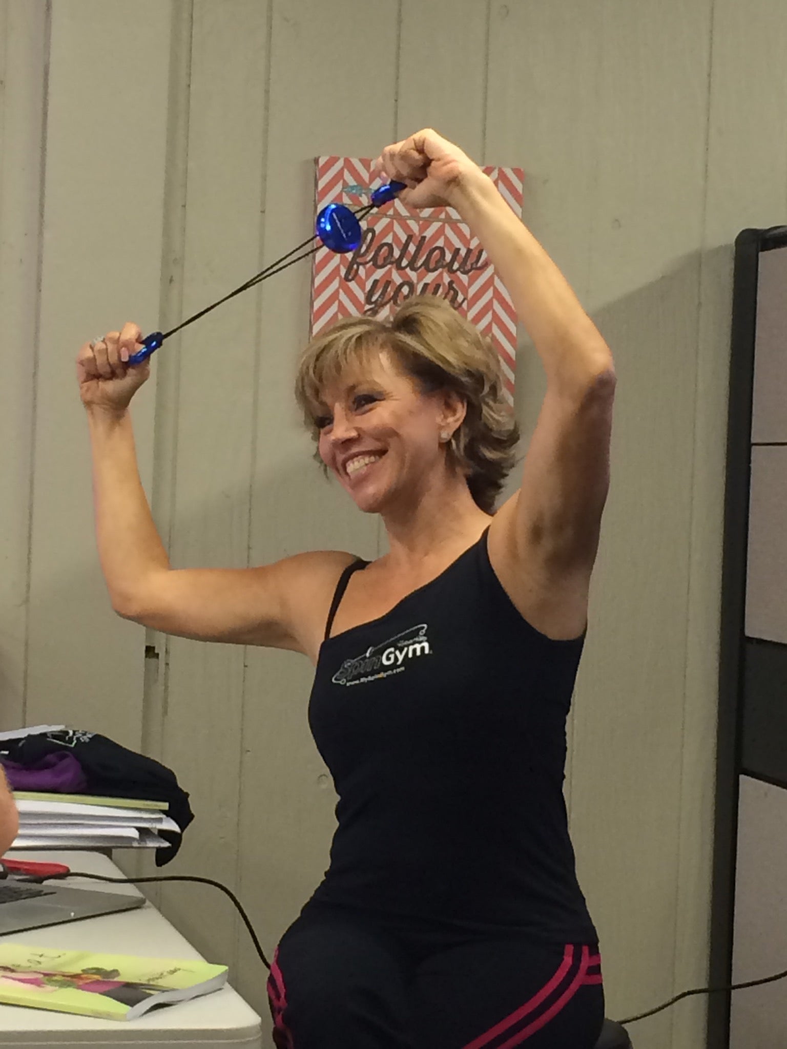 Forbes Riley SpinGym - THE PERECT at HOME Workout. Anytime, Anywhere!